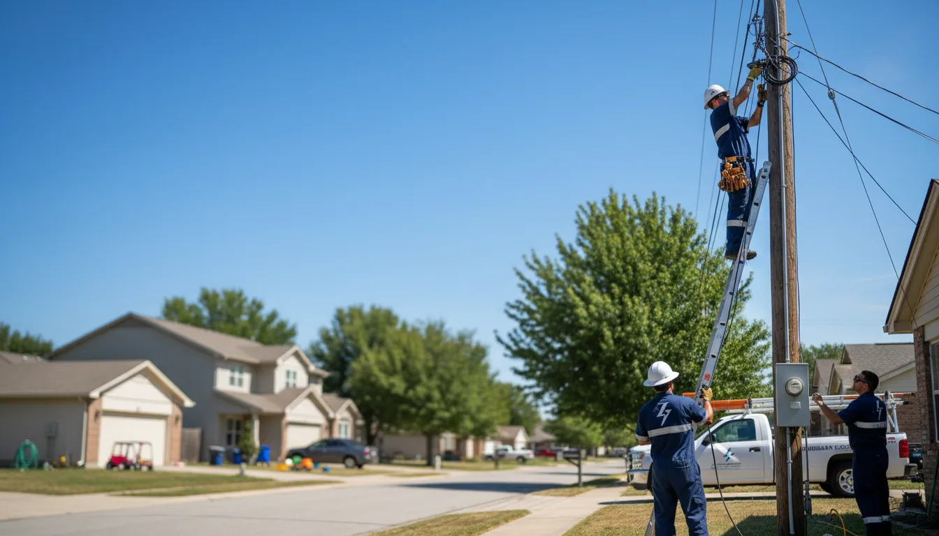 Residential electrician providing installation services in Lyons, GA